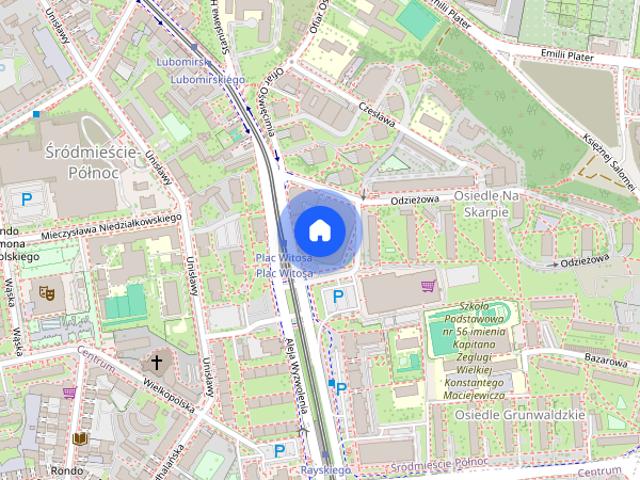 Luksusowy 1 pok. apartament z loggią Hanza Tower