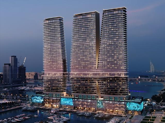 Luksusowy apartament 119 m² z widokiem na morze w Dubai Harbour
