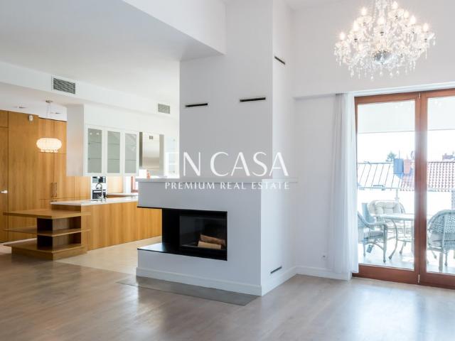 Luksusowy apartament 176 m² z tarasem i kominkiem