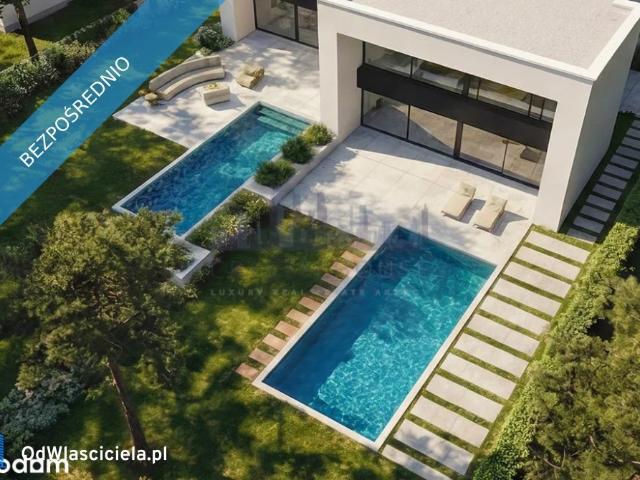 Luksusowy dom 224 m² z basenem i ogrodem w Radości