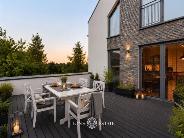 Na wynajem przestronny penthouse 180 m² z tarasem w Wilanowie