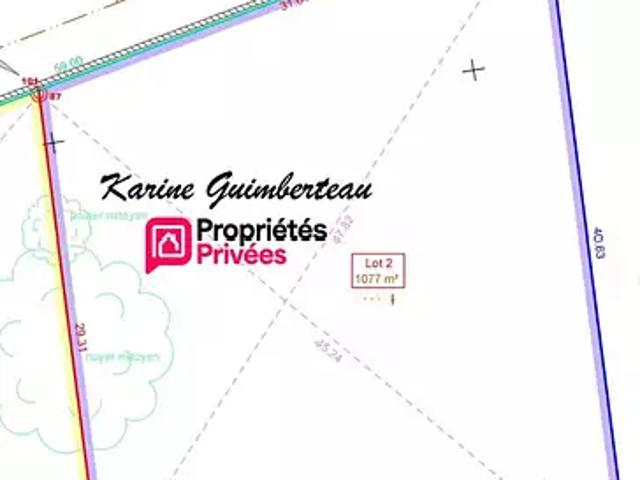 Lussac 33570 Achat / Vente terrain