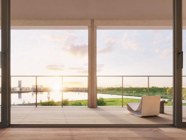 Luxueus tweeslaapkamerappartement in parksite aan zeilmeer, Antwerpen Linkeroever