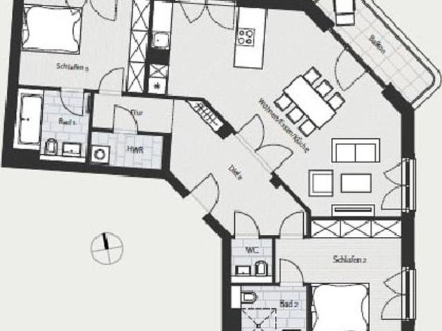Luxus Apartment mit 105 m2 zu verkaufen in Schöneberg, Deutschland