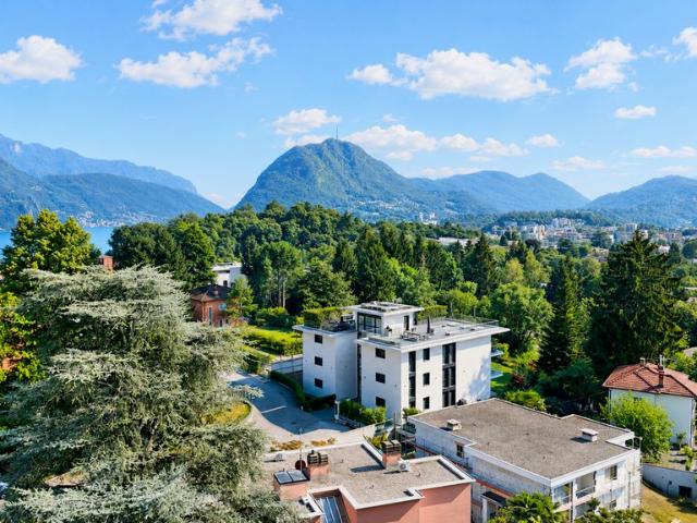 Luxus Apartment mit 2 Zimmer zu vermieten in Via Roncaccio 5, Savosa Paese, Kanton Tessin