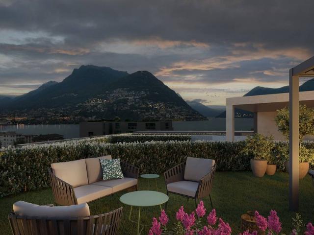 Luxus Apartment mit 3 Zimmern zu verkaufen in Via Geretta, Paradiso, Lugano, Tessin