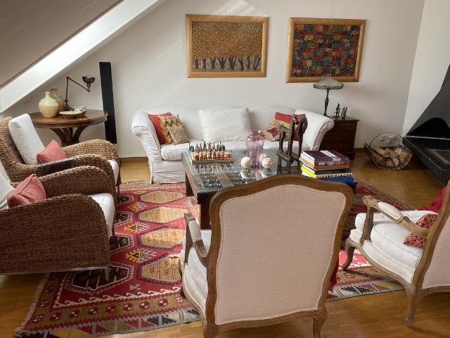Luxuriöse 5 Zimmer Wohnung mit privater Terrasse und Blick auf den Mont Blanc