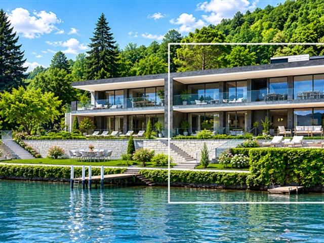 Luxuriöse Zwillingsvilla am Lugano Lake Front mit privatem Steg
