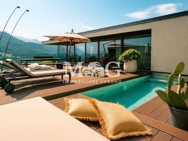 Luxuriöses 4 Schlafzimmer Penthouse zu verkaufen Montagnola, Collina d'Oro, Lugano, Tessin