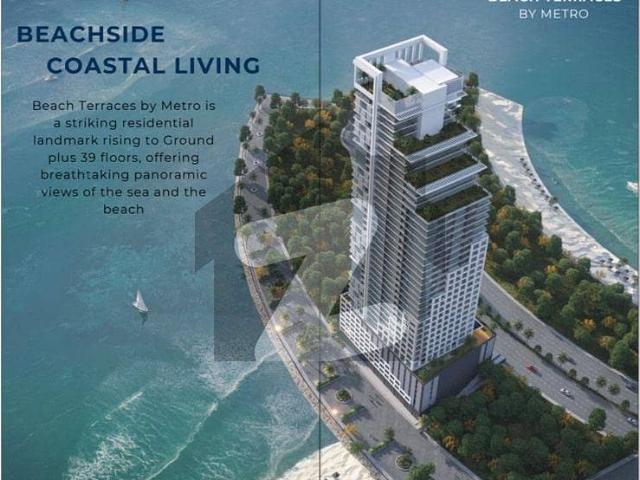 Luxury 1 Bed Apartment with Private Terrace Pool | Beach Terraces by Metro | HMR Waterfront DHA Phase 8 Karachi