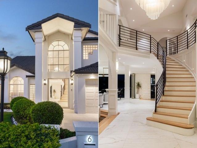 Luxury deep waterfront with stunning 180 degree views in highly coveted sought after street