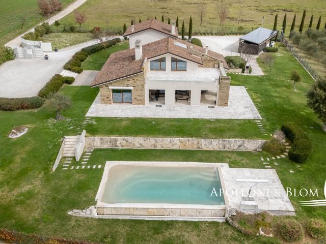 Luxury Eco Villa Classe A4 con Bio piscina e uliveto – Siena 676m² Sinalunga