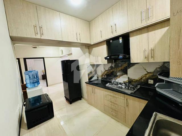 Luxury Fully Furnished 3 Bed Apartment for Rent | 1st Floor | Terrace | Lift & Parking | Prime Shaheed e Millat Location Near Shahrah e Faisal