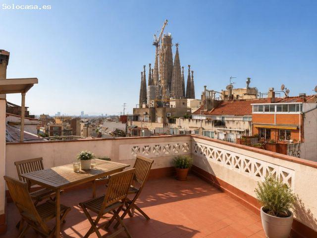 Luz, amplitud y vistas a la Sagrada Família en pleno Eixample