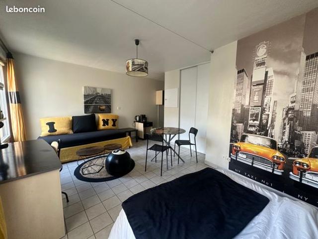 Lyon 7e prox. Ecoles: grand studio meuble et vide de locataire