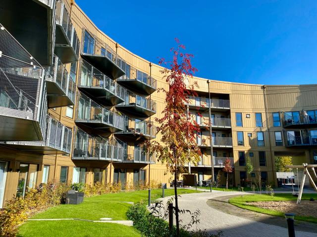 Lys 1 værelses med privat terrasse