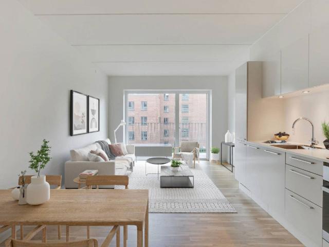 Lys 3 værelses lejlighed, 84 m²