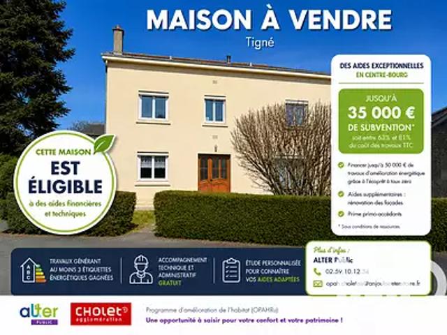 Lys Haut Layon 49310 Achat / Vente maison 5 pièces t5 parking