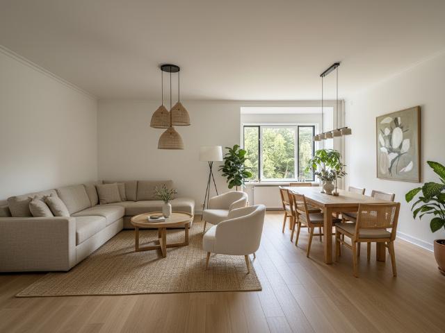Lys og moderne lejlighed med altaner i Aalborg