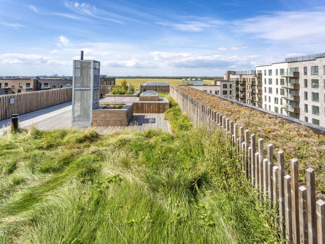 Lys stuelejlighed med 2 værelser og to terrasser