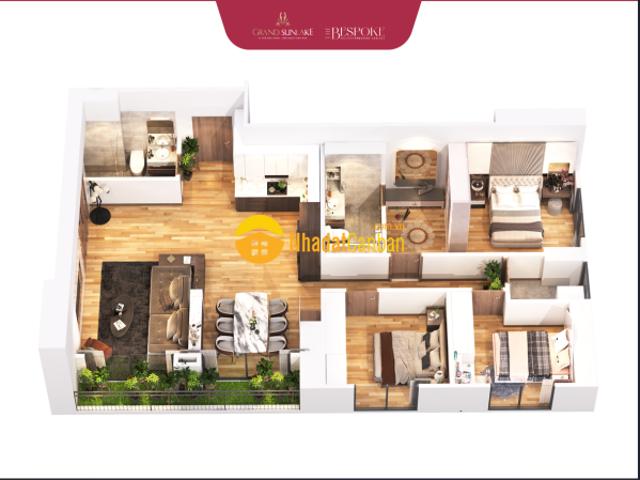 Mở bán căn hộ chung cư cao cấp tại grand sunlake hà đông, 90m2, giá chỉ từ 45trm2