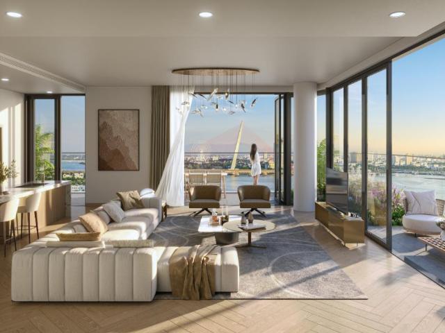 Mở Bán Độc Quyền Căn Penhouse The Legend: DT 408m² + View Paronama Cầu Rồng, Sông Hàn + CK Đến 16%