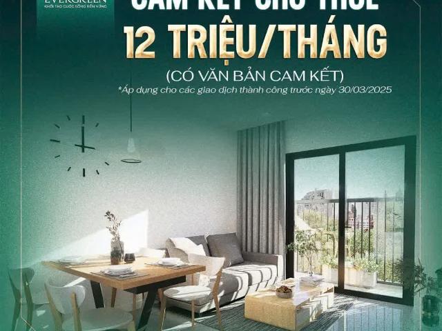 Mở bán quỹ 35 căn góc 3PN cuối cùng tại Evergreen Bắc Giang