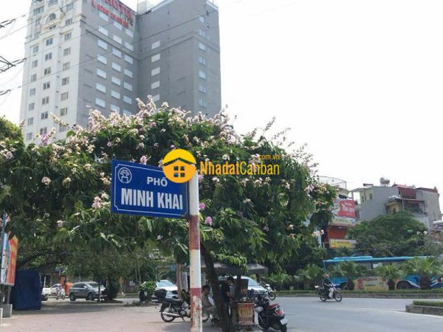 Mặt phố minh khai, mặt tiền lớn, vỉa hè rộng thênh thang, dt 46m giá 9 tỷ sđcc