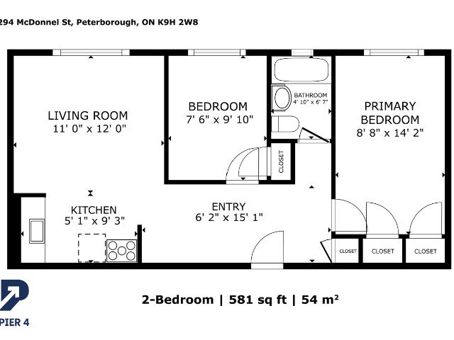 McDonnel Apartments 2 Bedroom Apartment for Rent at 294 Mcdonnel St, Peterborough, ON K9H 2W8 North Central