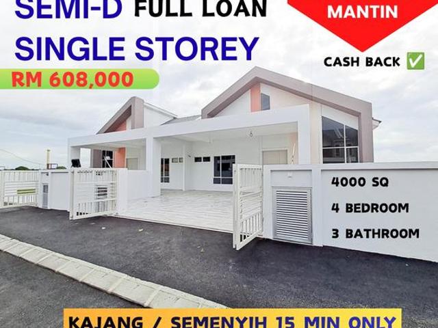 MANTIN MAIN ROAD LEKAS HIGHWAY SEMID DOUBLE STOREY Full LOAN