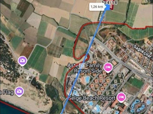 Manavgat Oteller Bölgesinde Denize 1.250 m, Altın Yatırım fırsat