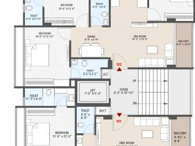 Maninagar 3 BHK Apartment For Sale Ahmedabad