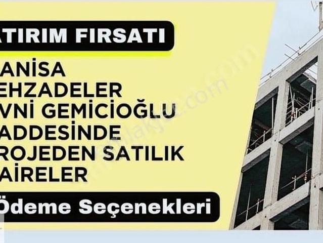 Manisa Avni Gemicioğlu Cad. Yapım Aşamasında Satılık Daireler