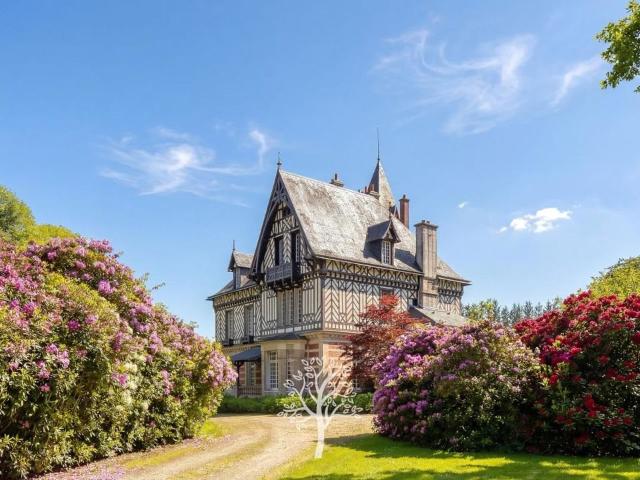 Manoir anglo normand fin Xix? avec parc de 3 hectares 480m² Saint Martin aux Arbres