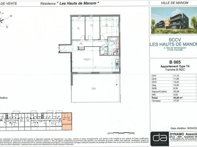 MANOM, Résidence les Haut de Manom, Appartement T4 au RDC, 4