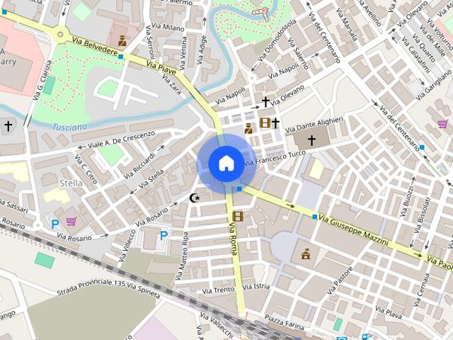 Mansarda arredata centro