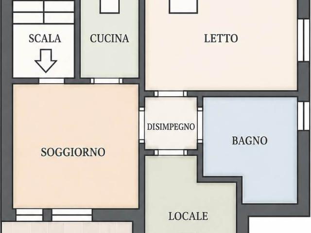 MANSARDA in VENDITA a RIVERGARO di 2 vani