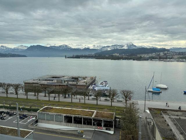 Mansarde Zimmer mit Seeblick