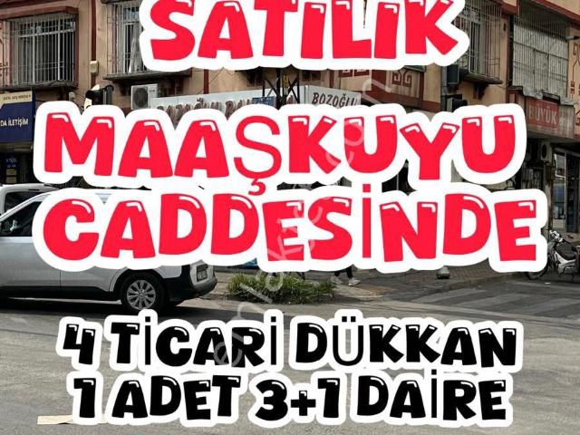 Maaşkuyu Caddesi Köşe Başı Acil Satılık Yüksek Kira Getirisi Daire +dükkan