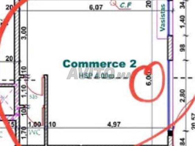 Magasin 35m² à vendre à Ain Aouda