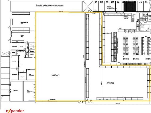 Magazyn 1730 m² z biurami, LED, parking w Warszawie