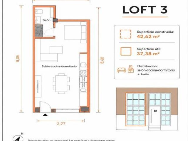 MAGNÍFICO LOFT DE 43 m2 COMPLETAMENTE REFORMADO EN CRISTO DE LA EPIDEMIA