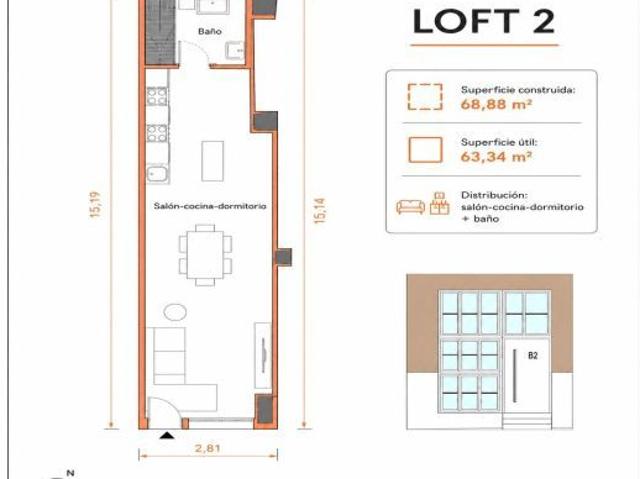 MAGNÍFICO LOFT DE 69 m2 COMPLETAMENTE REFORMADO EN CRISTO DE LA EPIDEMIA