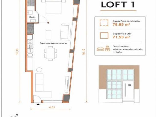 MAGNÍFICO LOFT DE 79 m2 COMPLETAMENTE REFORMADO EN CRISTO DE LA EPIDEMIA