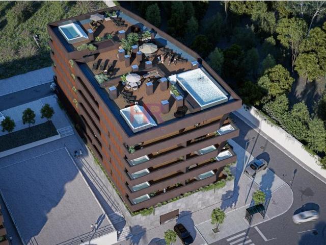 Apartamento T2 em construção na Afurada com terraço e piscina privativa