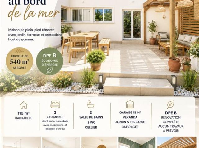 Magnifique maison bord de mer 110m² La Seyne sur Mer