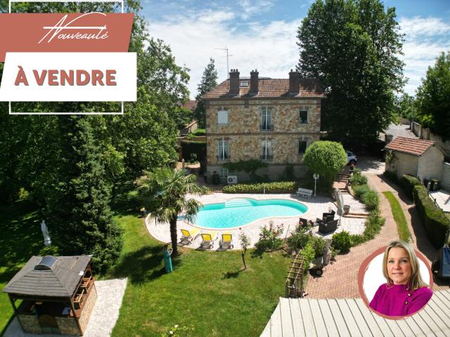 Magnifique maison meulière avec piscine