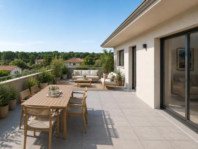 Magnifique apaprtement 3 pièces avec terrasse sans vis à vis en plein coeur de Sanguinet