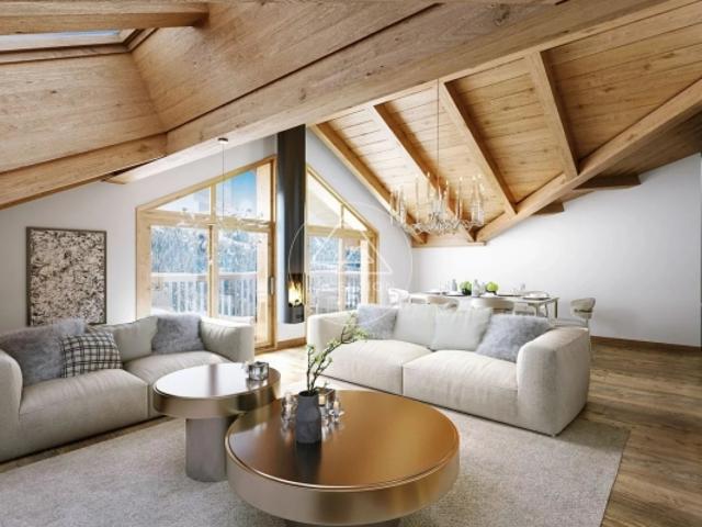 Magnifique Appartement duplex de 4 chambres et coin montagne au dernier étage au centre de Morzine – Ski aux pieds