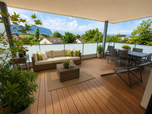 MAGNIFIQUE APPARTEMENT T3 DE 67M2 AVEC TERRASSE PARKING ET CAVE IMMEUBLE DE STANDING AMBILLY